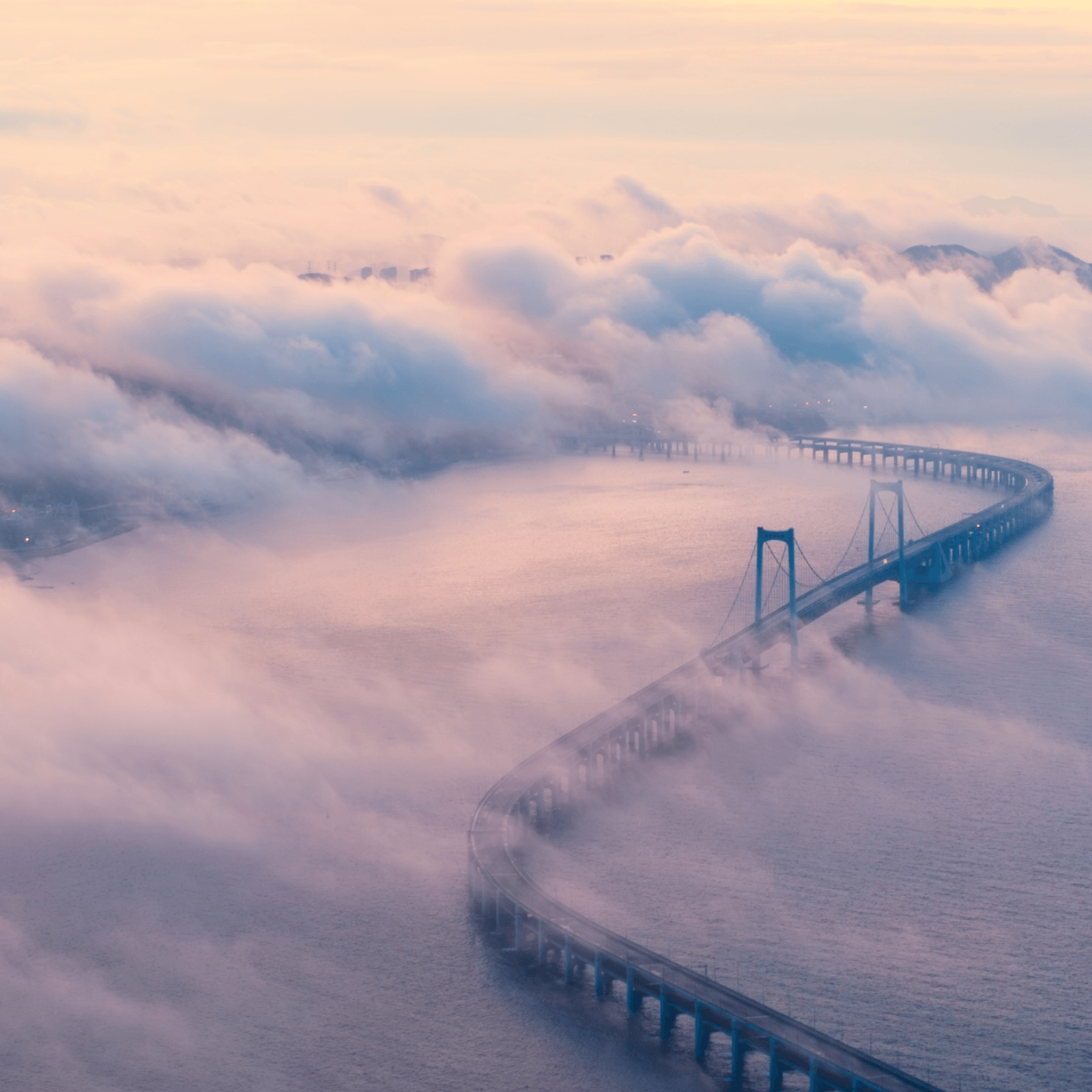 bridge within clouds